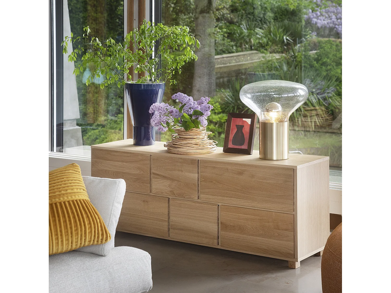 Commode 6 tiroirs en chêne - Naturel - Design by Bethan Gray