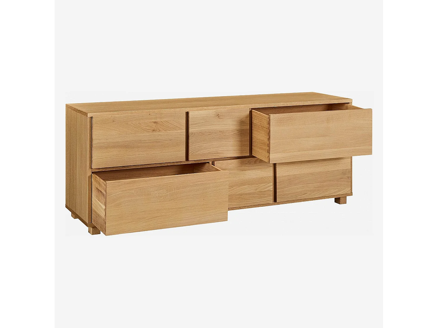 Commode 6 tiroirs en chêne - Naturel - Design by Bethan Gray