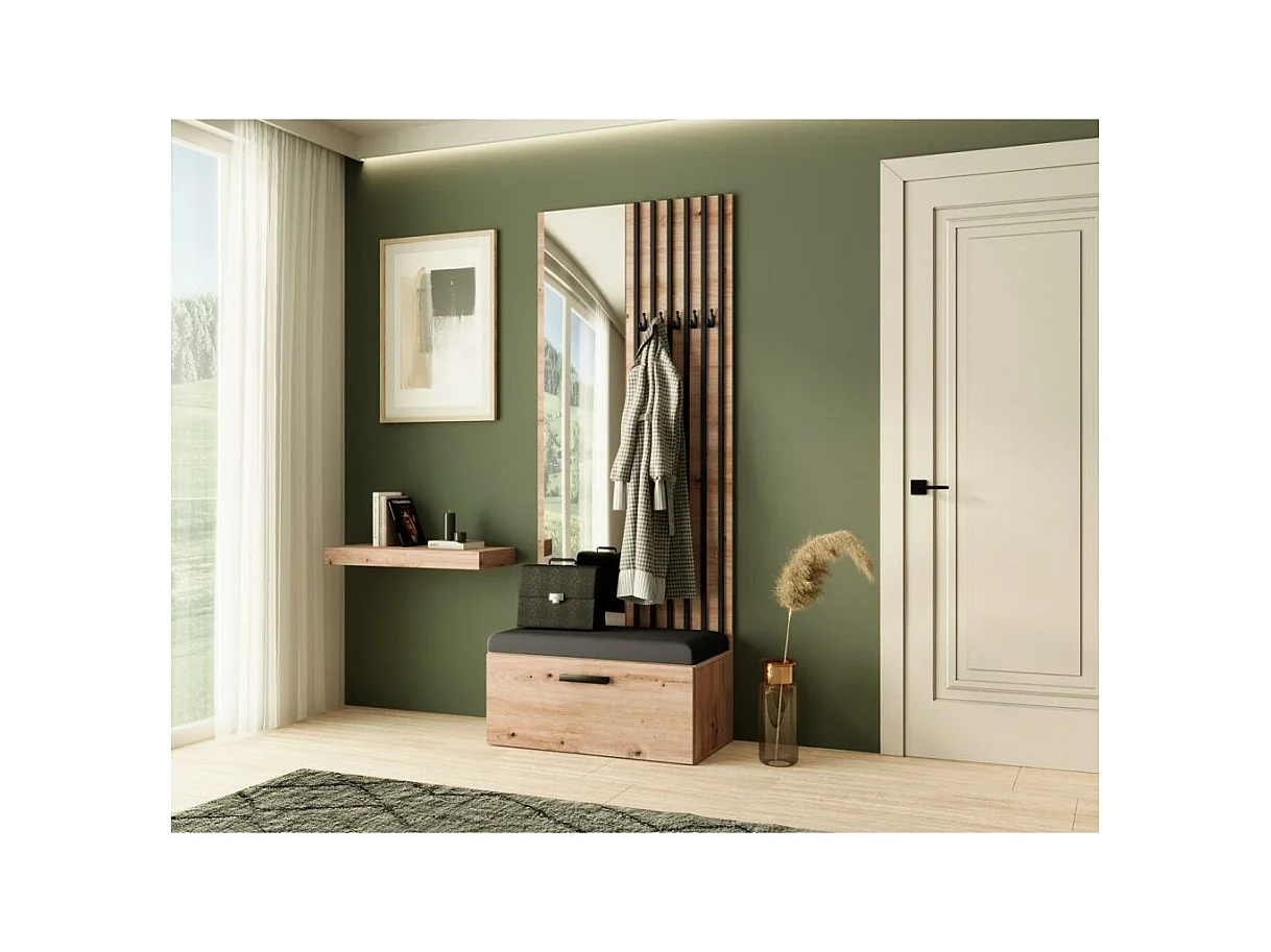 GARDEROBE Margaret II 81/203/43 mit Lamellen und Spiegel