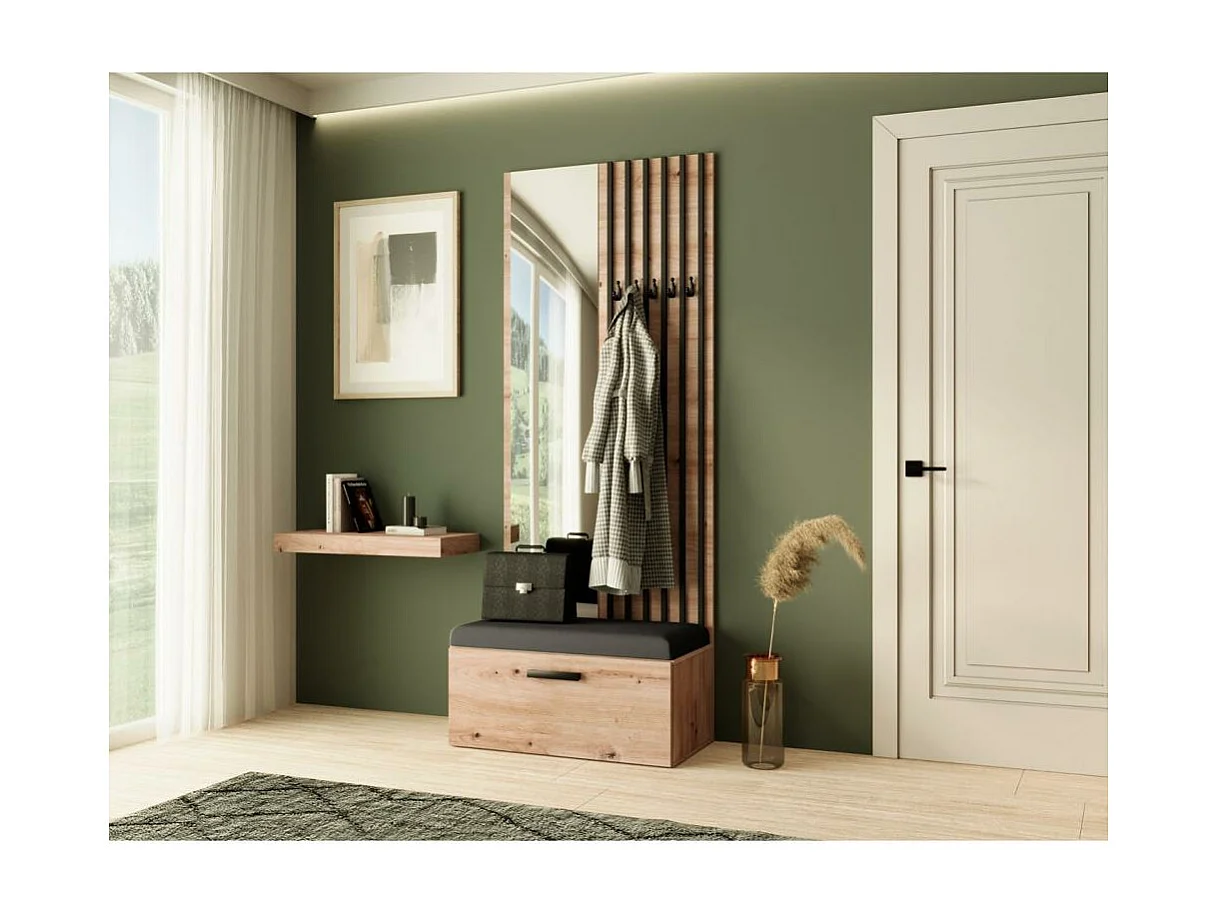 GARDEROBE Margaret II 81/203/43 mit Lamellen und Spiegel