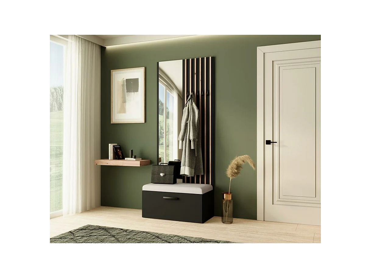 GARDEROBE Margaret II 81/203/43 mit Lamellen und Spiegel