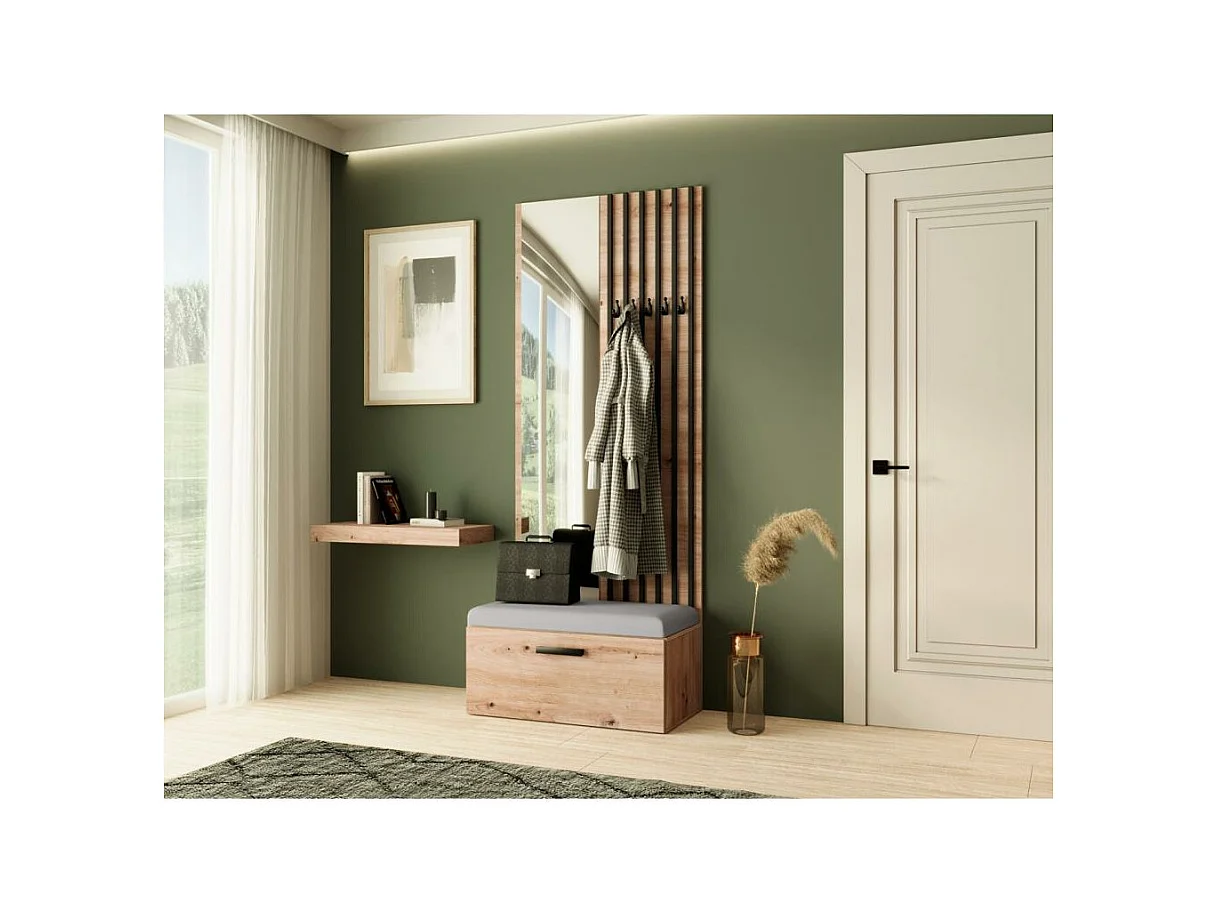 GARDEROBE Margaret II 81/203/43 mit Lamellen und Spiegel