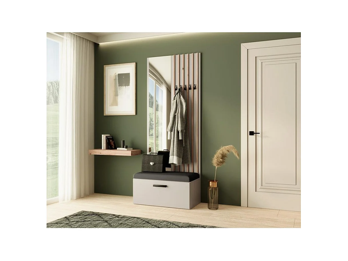 GARDEROBE Margaret II 81/203/43 mit Lamellen und Spiegel