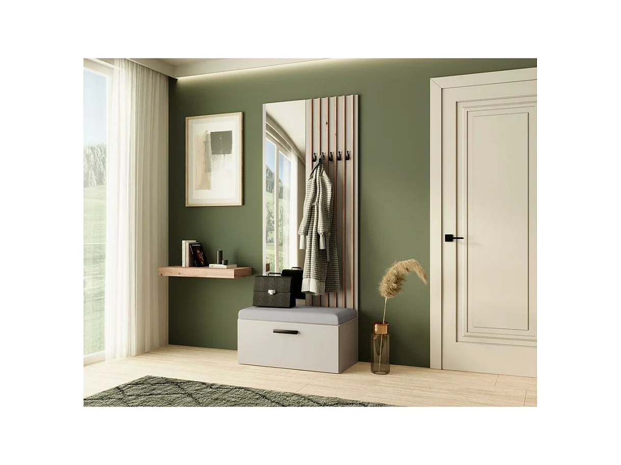 GARDEROBE Margaret II 81/203/43 mit Lamellen und Spiegel