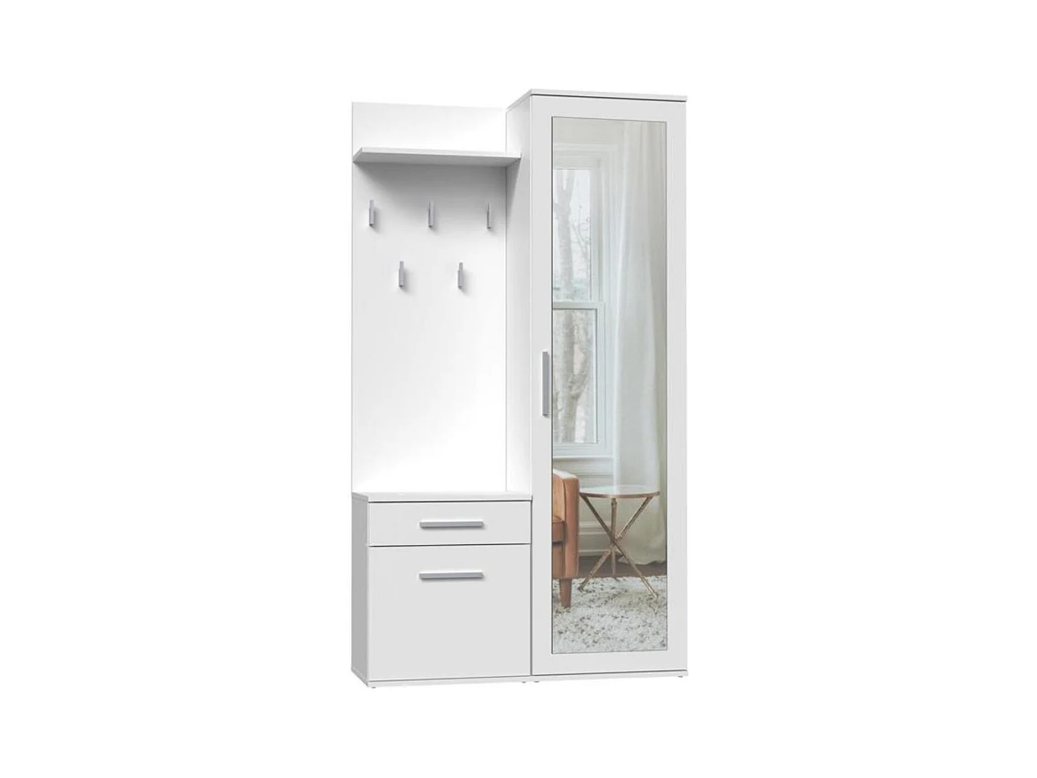 GARDEROBE Fiora 100/180/35 weiß