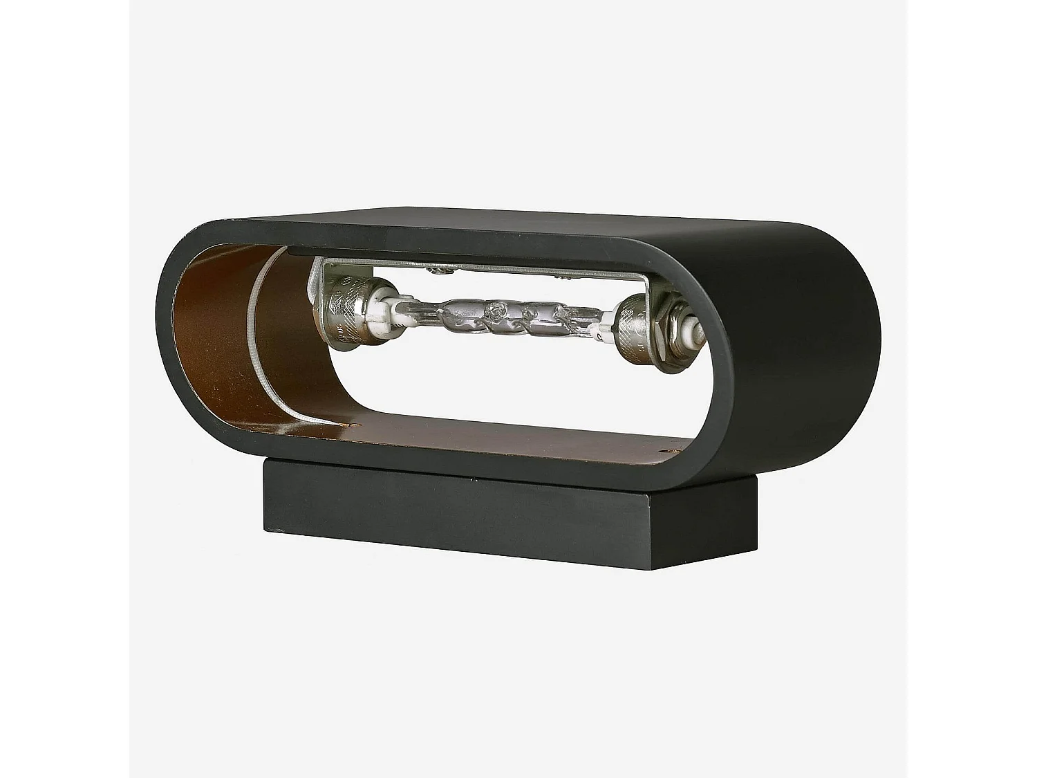 Applique murale en métal - 18 x 8 cm - Noire