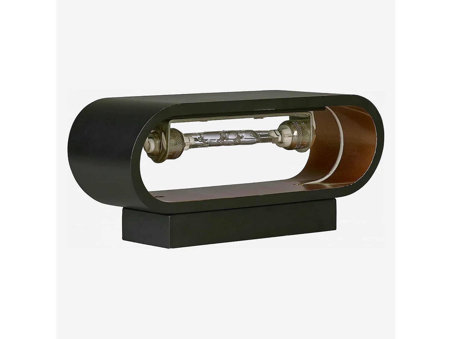 Applique murale en métal - 18 x 8 cm - Noire