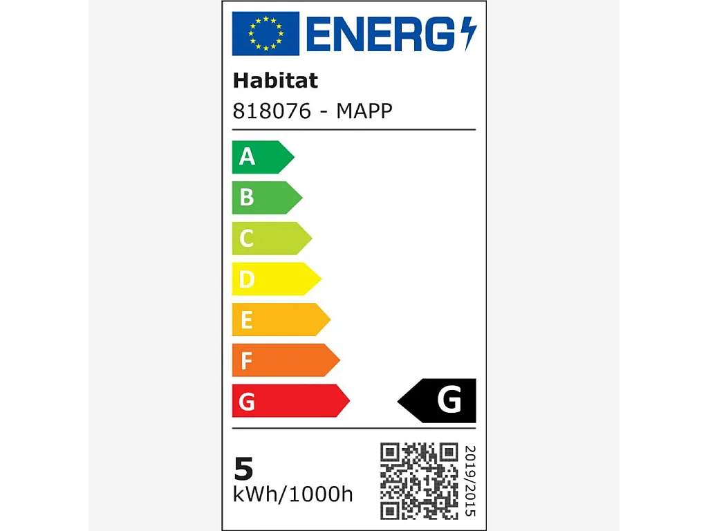 Habitat - Applique Cube - Blanc - Mapp