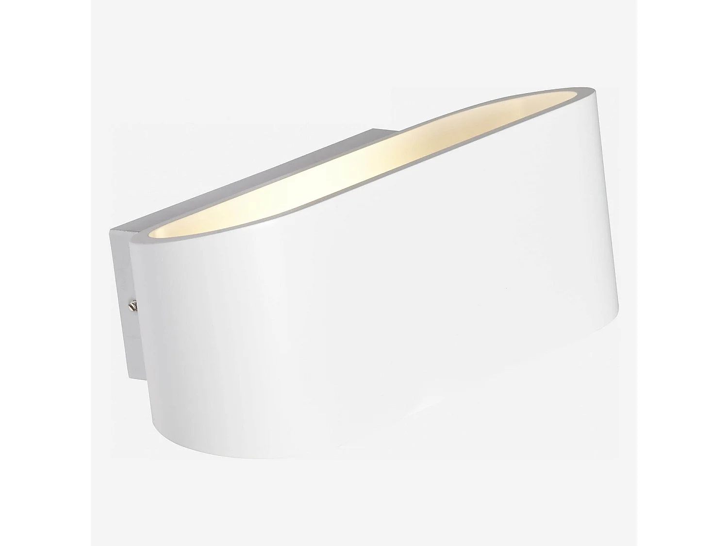 Applique murale en métal - 18 x 8 cm - Blanc