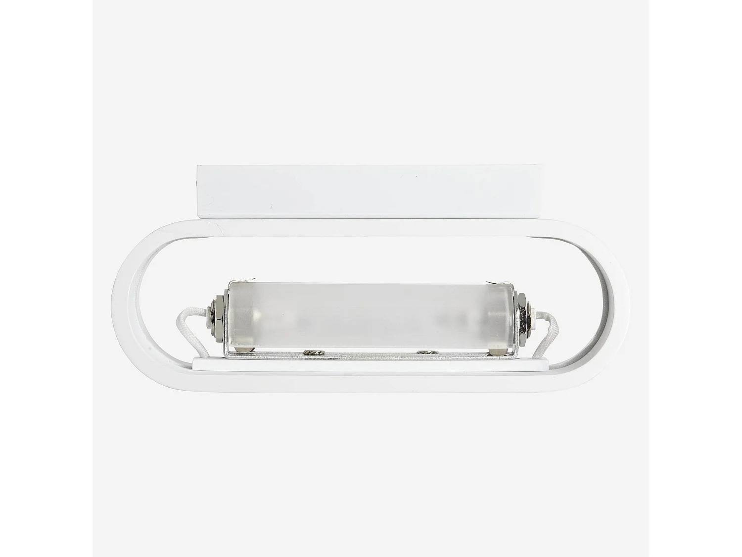 Applique murale en métal - 18 x 8 cm - Blanc