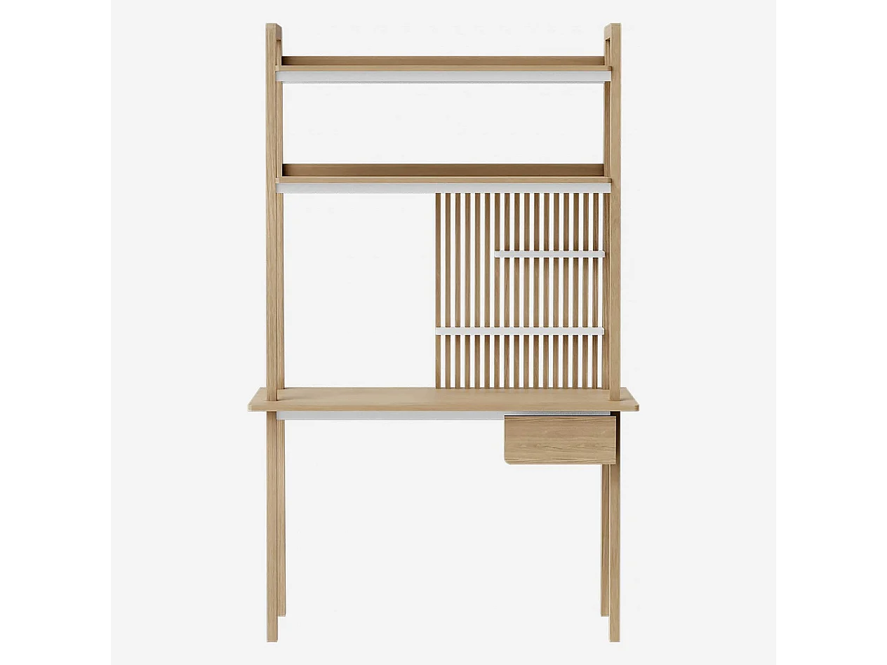 Habitat - Bureau en chêne - Naturel - Design by Adrien Carvès - Sebastien