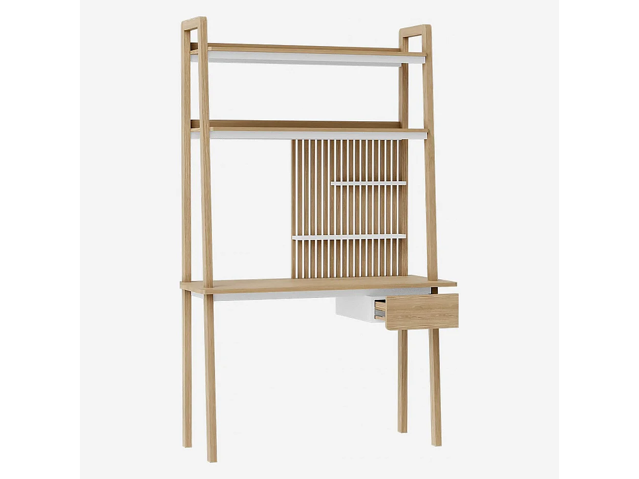 Habitat - Bureau en chêne - Naturel - Design by Adrien Carvès - Sebastien