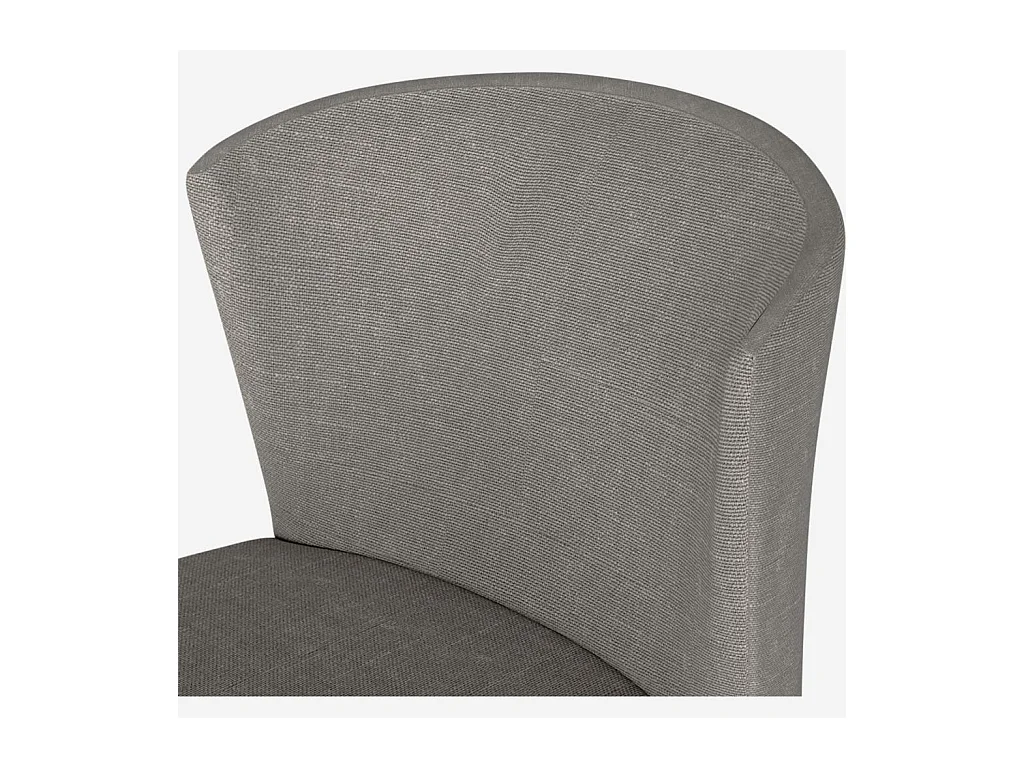 Habitat - Lot de 2 chaises mi-hautes de bar en tissu - Gris - Valentina