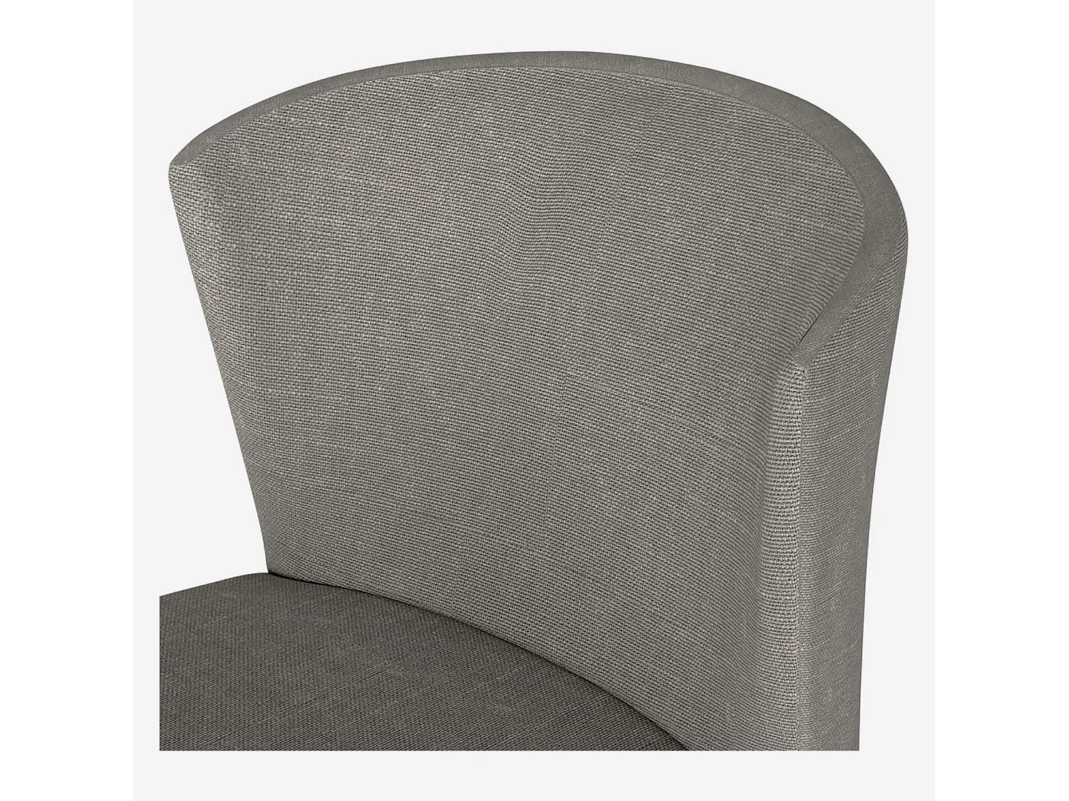 Habitat - Chaise mi-haute de bar en tissu - Gris - Valentina