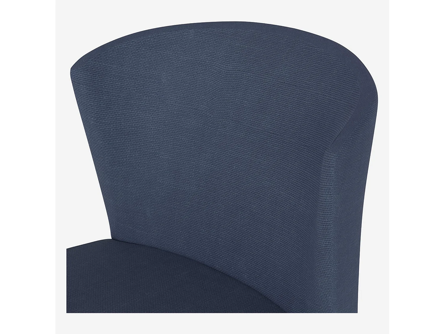 Habitat - Lot de 2 chaises hautes de bar en tissu - Bleu - Valentina