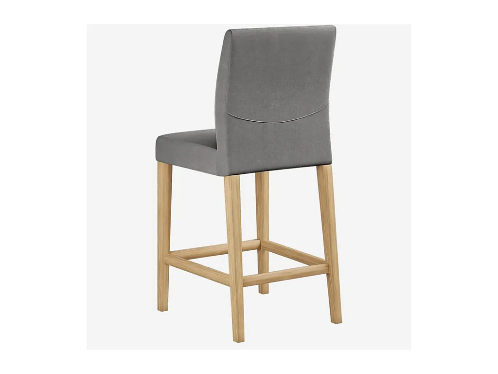 Habitat - Chaise mi-haute de bar - Gris - Eleonora