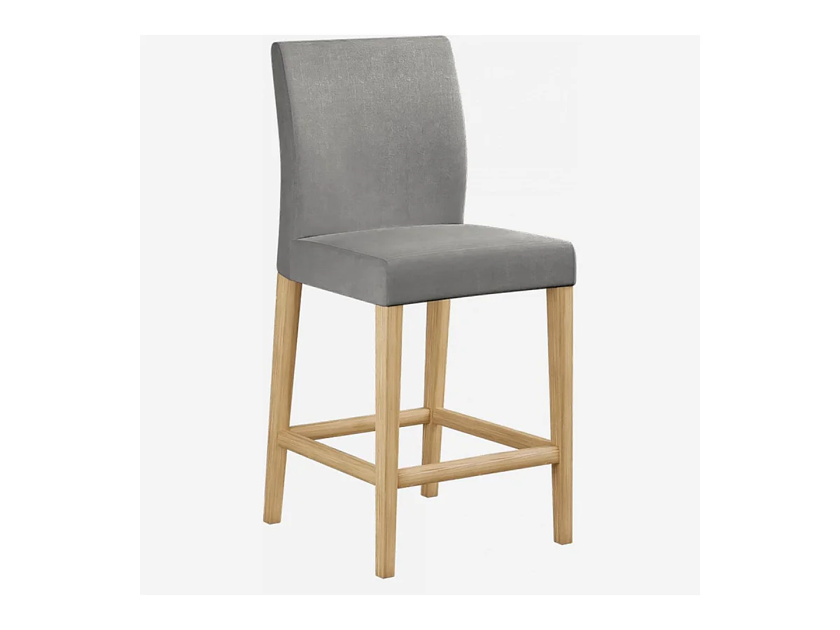 Habitat - Chaise mi-haute de bar - Gris - Eleonora
