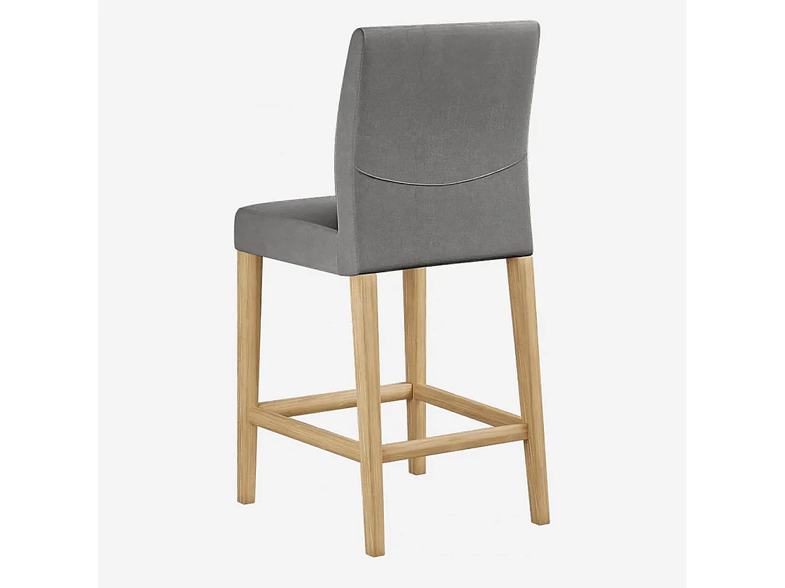 Habitat - Chaise mi-haute de bar - Gris - Eleonora