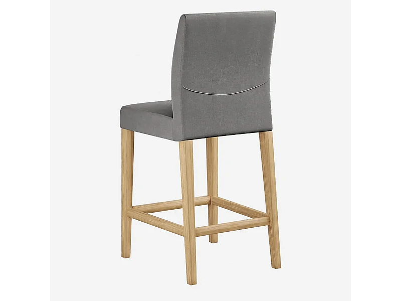 Habitat - Chaise mi-haute de bar - Gris - Eleonora