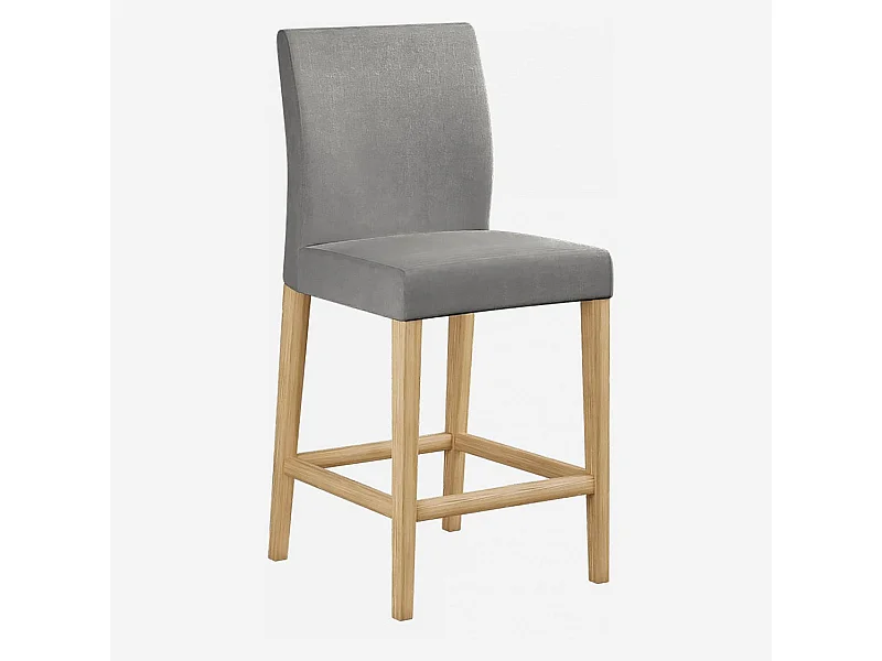 Habitat - Chaise mi-haute de bar - Gris - Eleonora