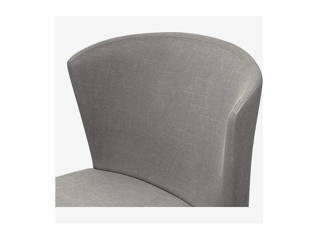 Habitat - Lot de 2 chaises hautes de bar en tissu - Gris - Valentina