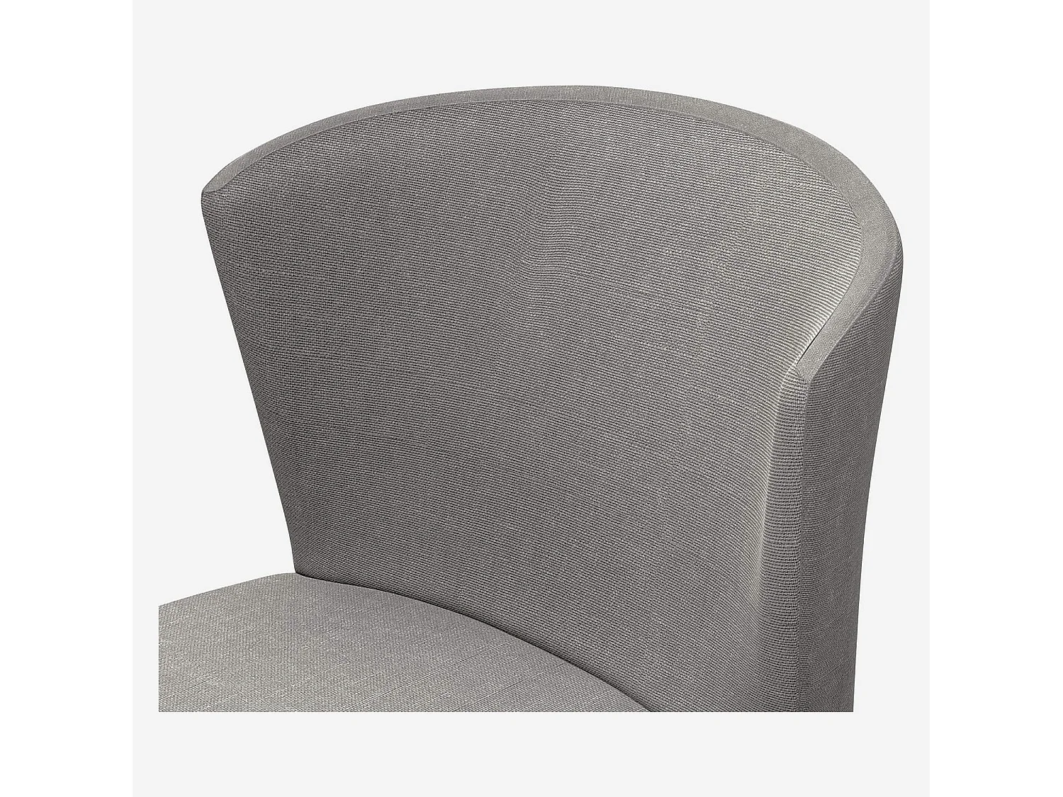 Habitat - Lot de 2 chaises hautes de bar en tissu - Gris - Valentina