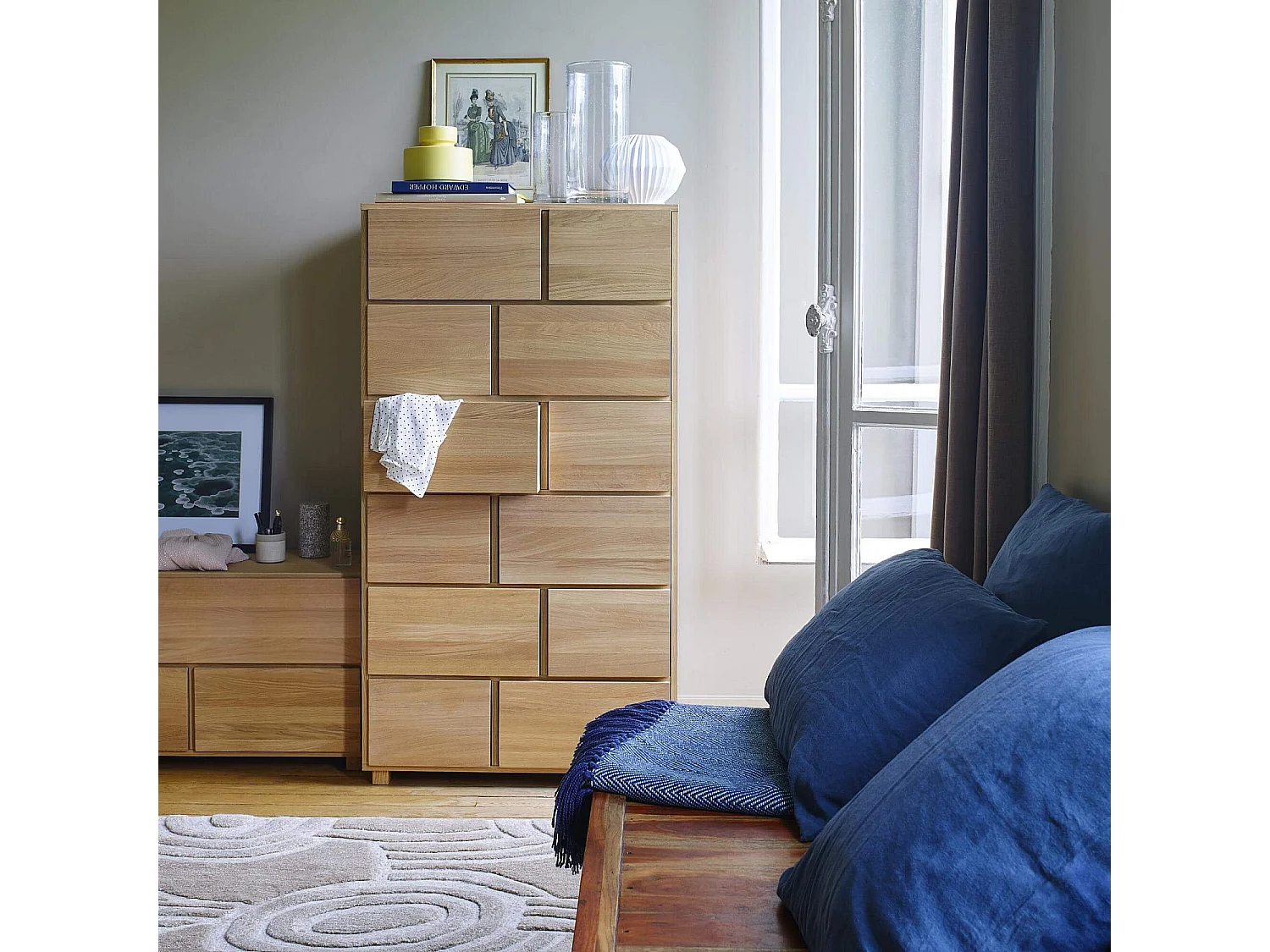 Habitat - Chiffonnier en chêne - Naturel - Hanita