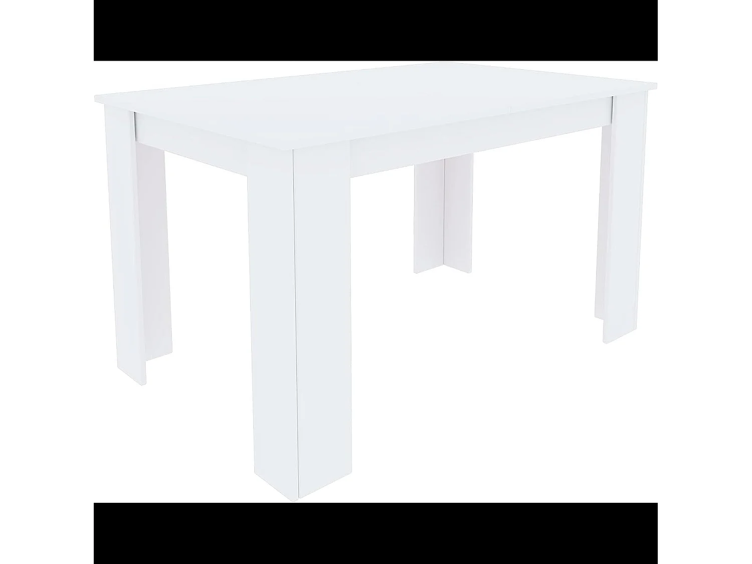 Tavolo da Pranzo Allungabile Estensibile Fino a 190 cm Tavolino Per 6 Persone Salotto Soggiorno Salone Design Moderno 190 x 78 x 90 cm Bianco