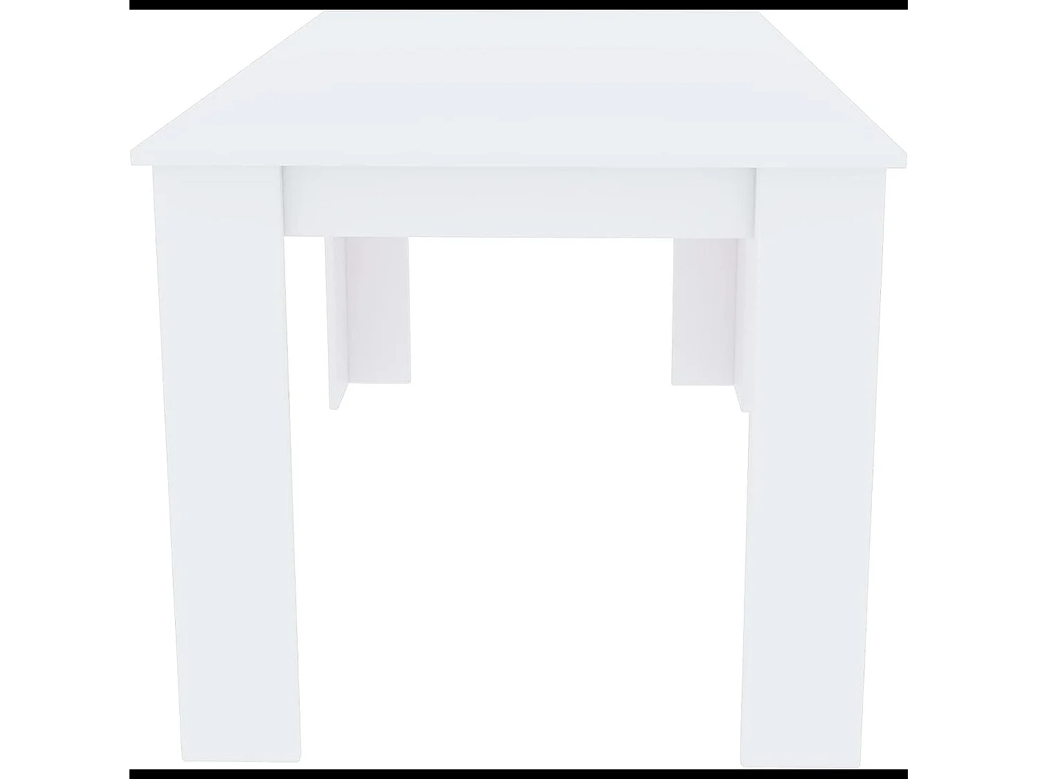 Tavolo da Pranzo Allungabile Estensibile Fino a 190 cm Tavolino Per 6 Persone Salotto Soggiorno Salone Design Moderno 190 x 78 x 90 cm Bianco