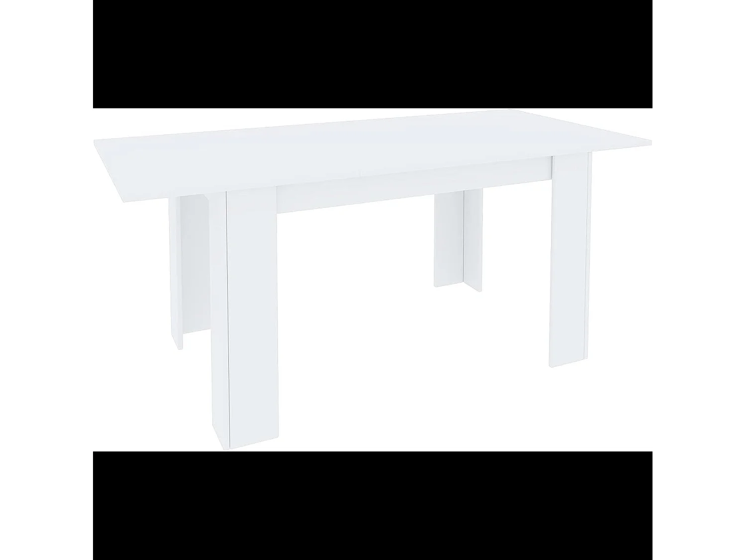 Tavolo da Pranzo Allungabile Estensibile Fino a 190 cm Tavolino Per 6 Persone Salotto Soggiorno Salone Design Moderno 190 x 78 x 90 cm Bianco