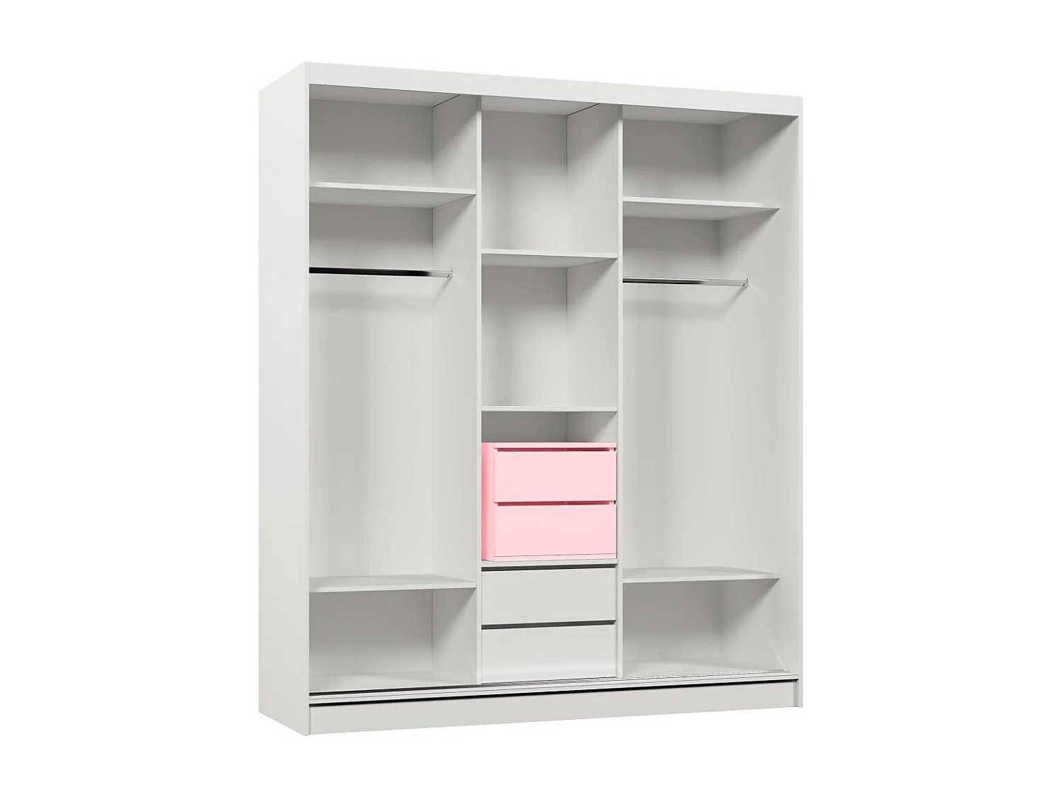 SCHWEBETÜRENSCHRANK Gaja 180/216/61 eiche Artisan mit Spiegel Schubladeneinsatz