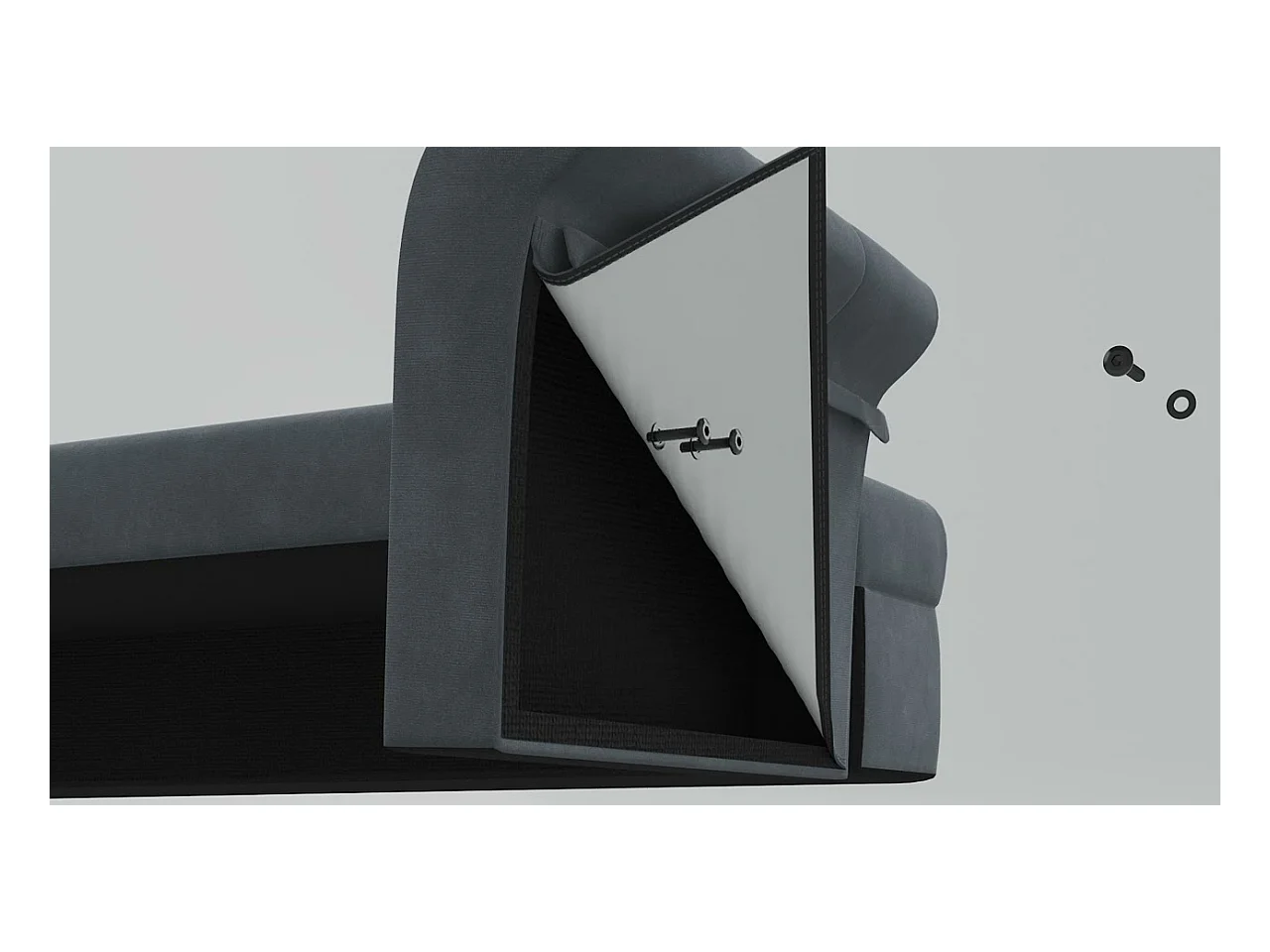 Banc avec coussins Vert foncé 120,5x65x75 cm Velours