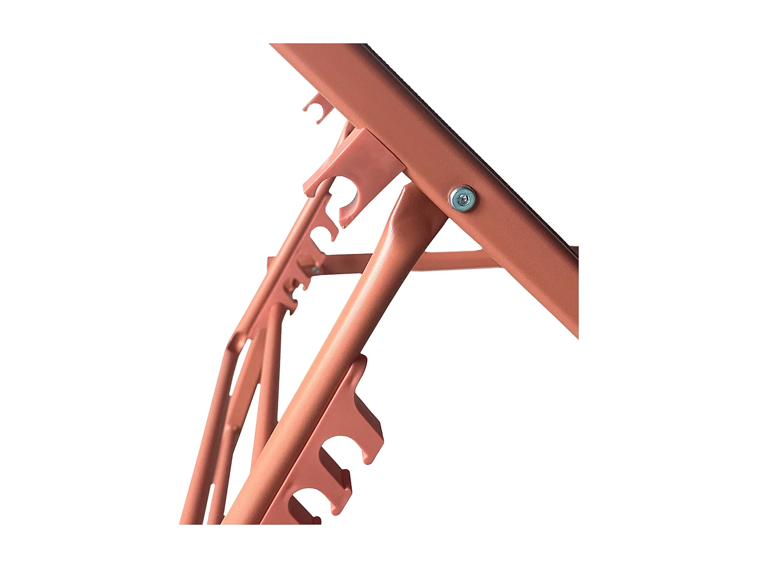 2er Set Klappsonnenliegen SICILIA aus Textilene Terracotta - Gestell Terracotta