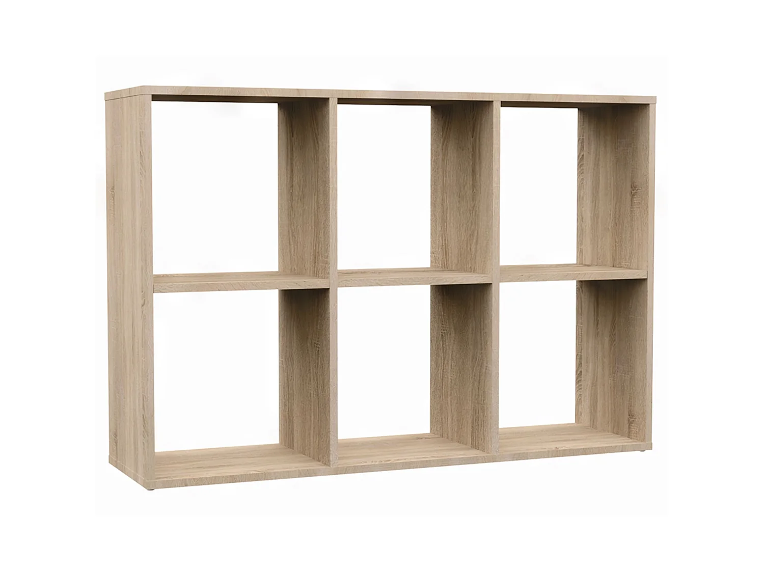 Standregal mit 6 Fächern - Holzoptik Sonoma-Eiche - 110 cm - MALAX