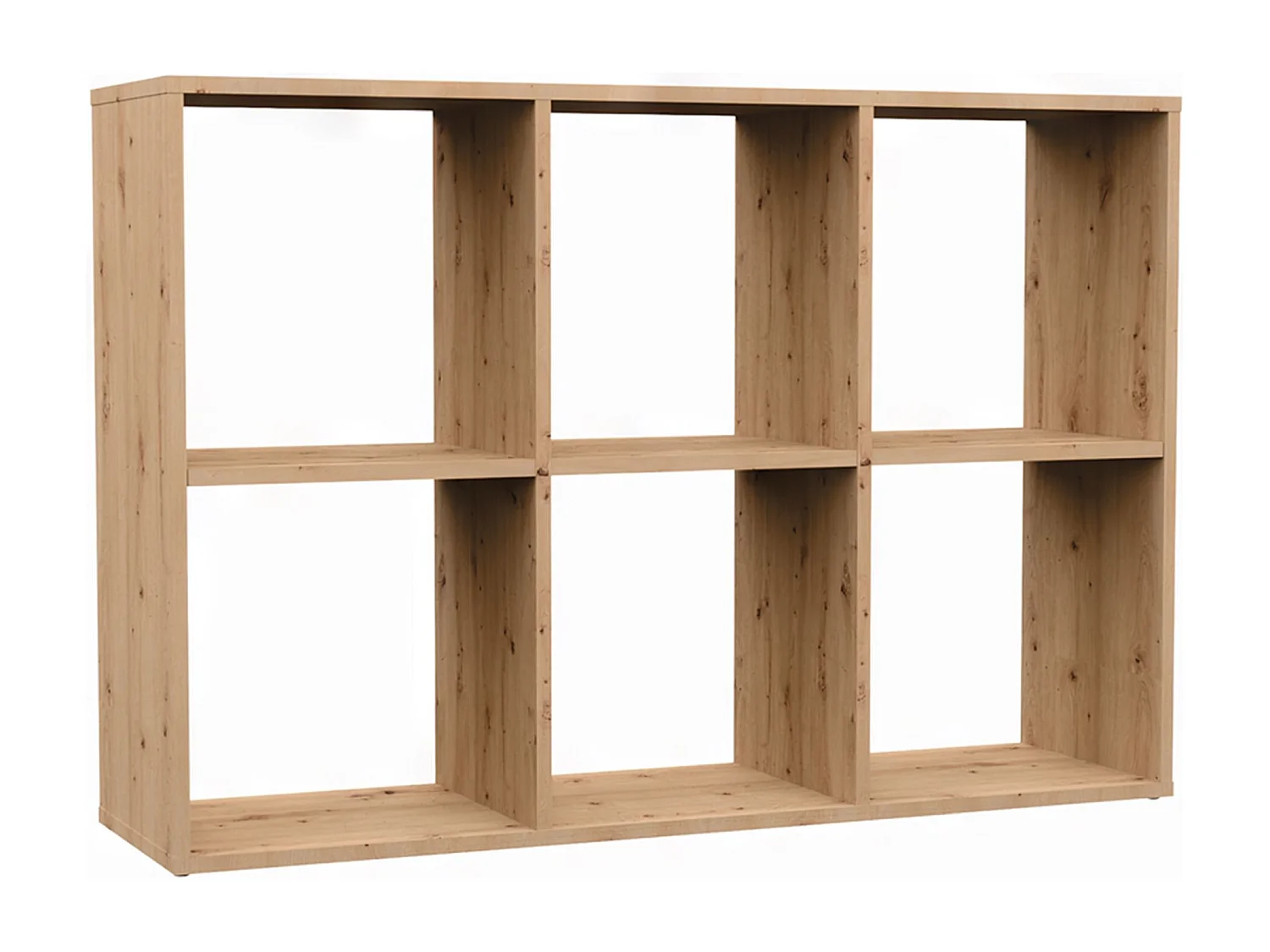 Standregal mit 6 Fächern - Holzoptik Artisan-Eiche - 110 cm - MALAX