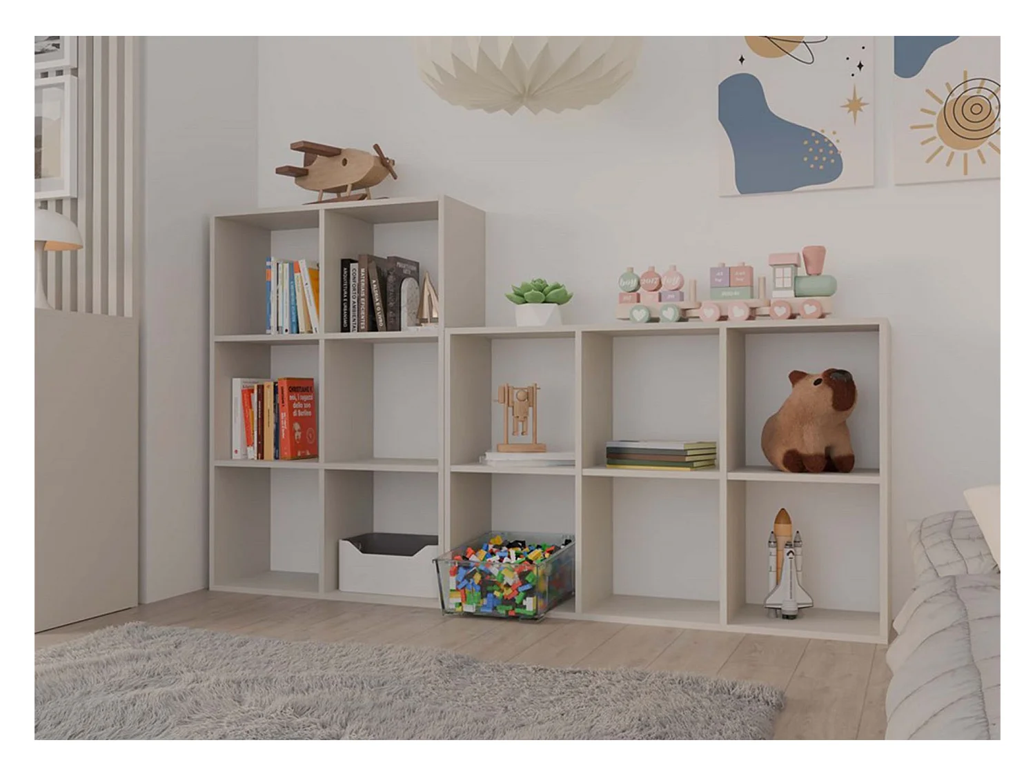 Étagère avec 6 étagères - 110 cm - Cachemire - MALAX