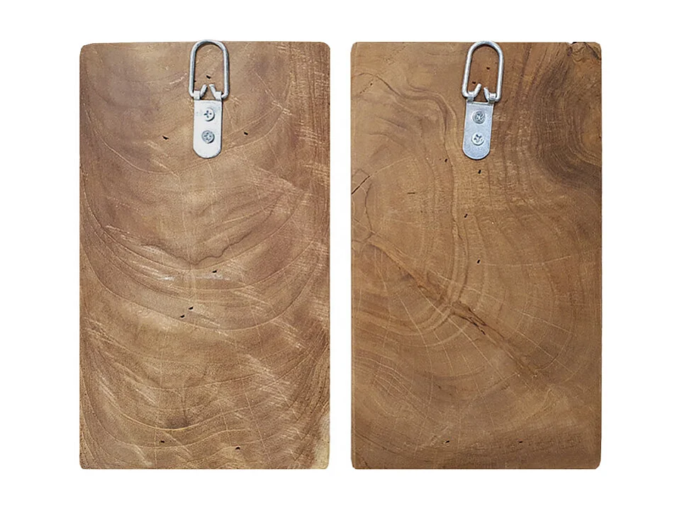 Panneaux WC Homme / Femme en bois de teck - HOFE