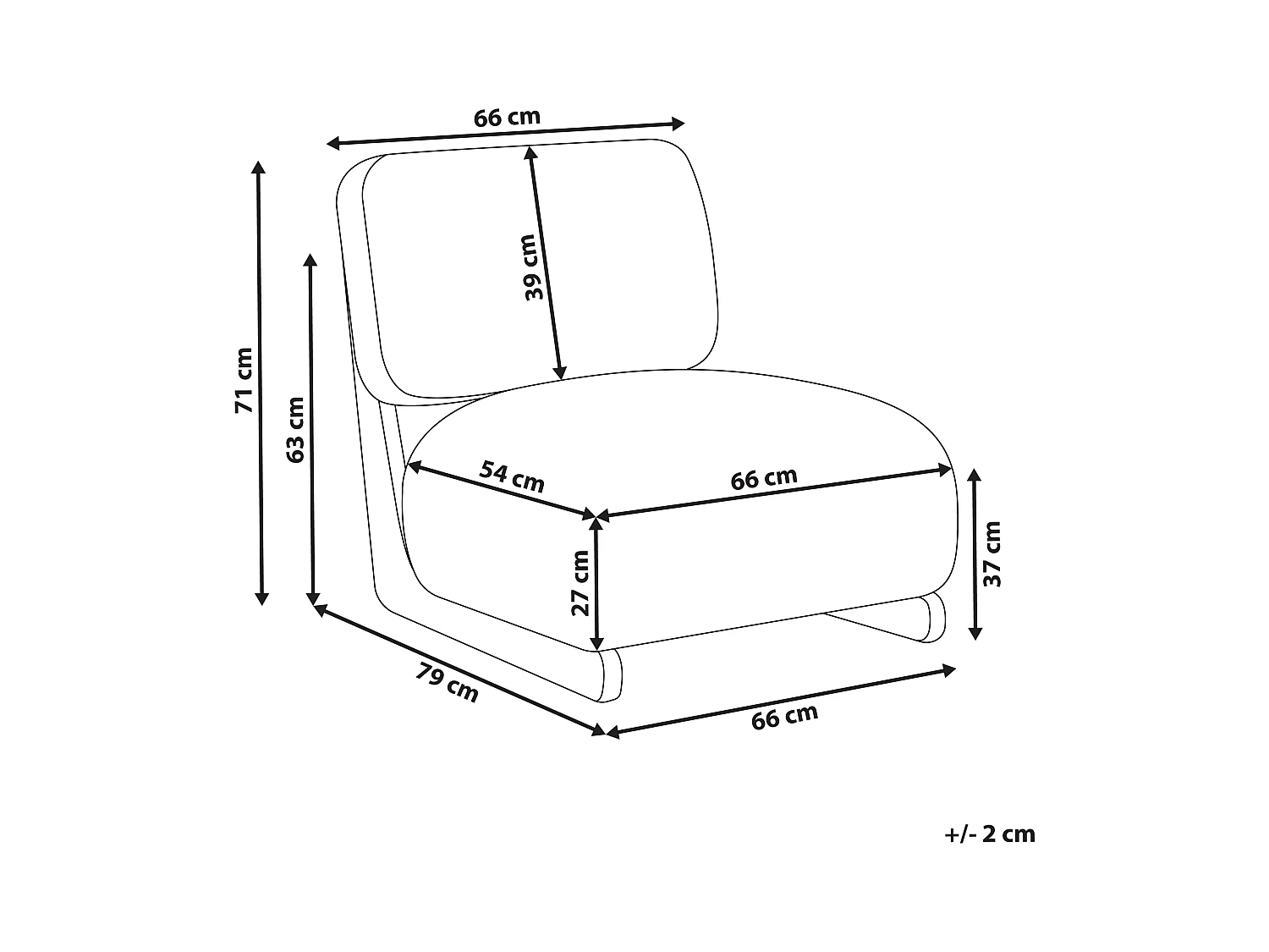 Fauteuil KOKKOLA Gebroken wit