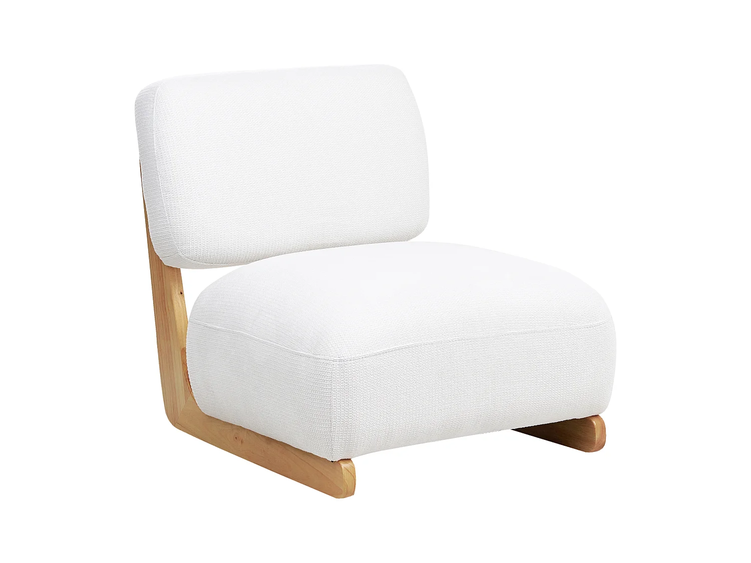 Fauteuil KOKKOLA Tissu Blanc cassé