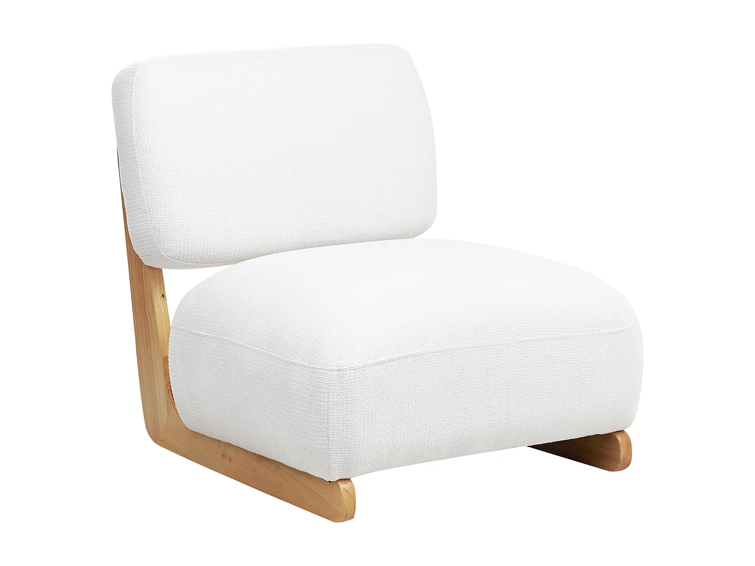 Fauteuil KOKKOLA Tissu Blanc cassé