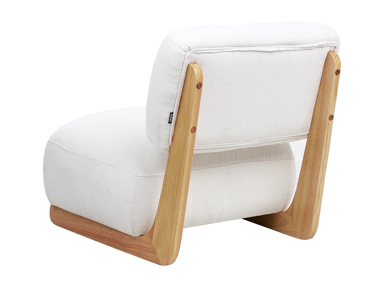 Fauteuil KOKKOLA Tissu Blanc cassé
