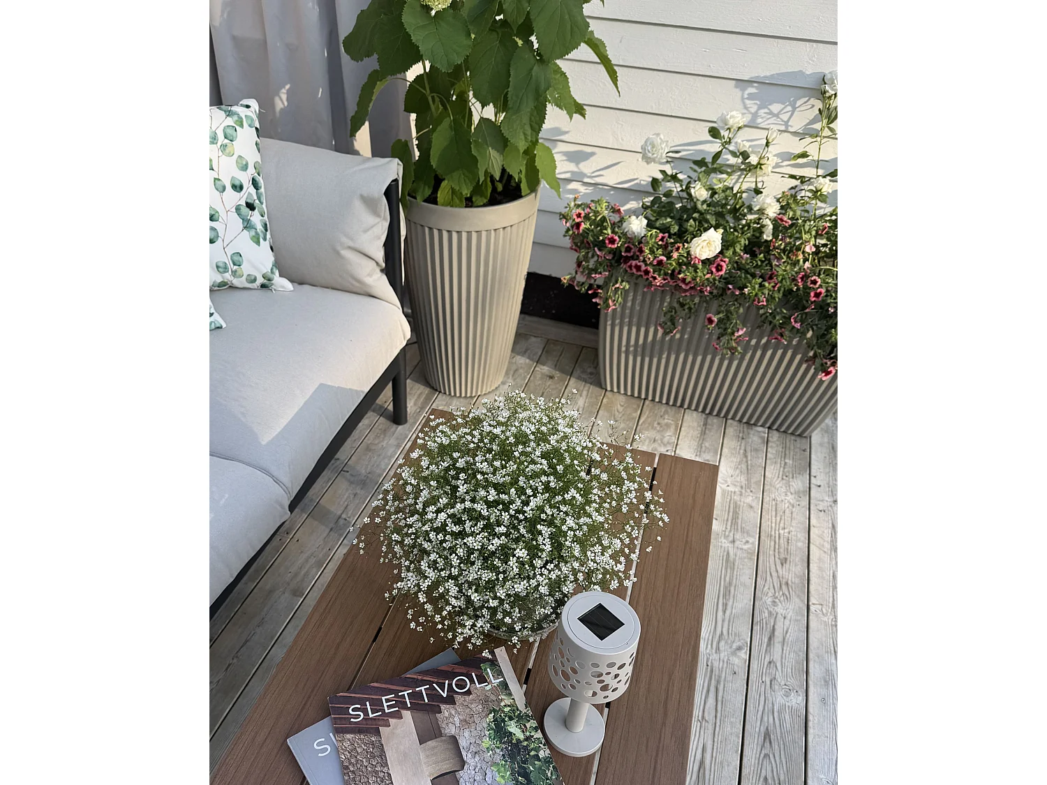 Blumenkübel SISAL Kunststoff 73 cm Beige