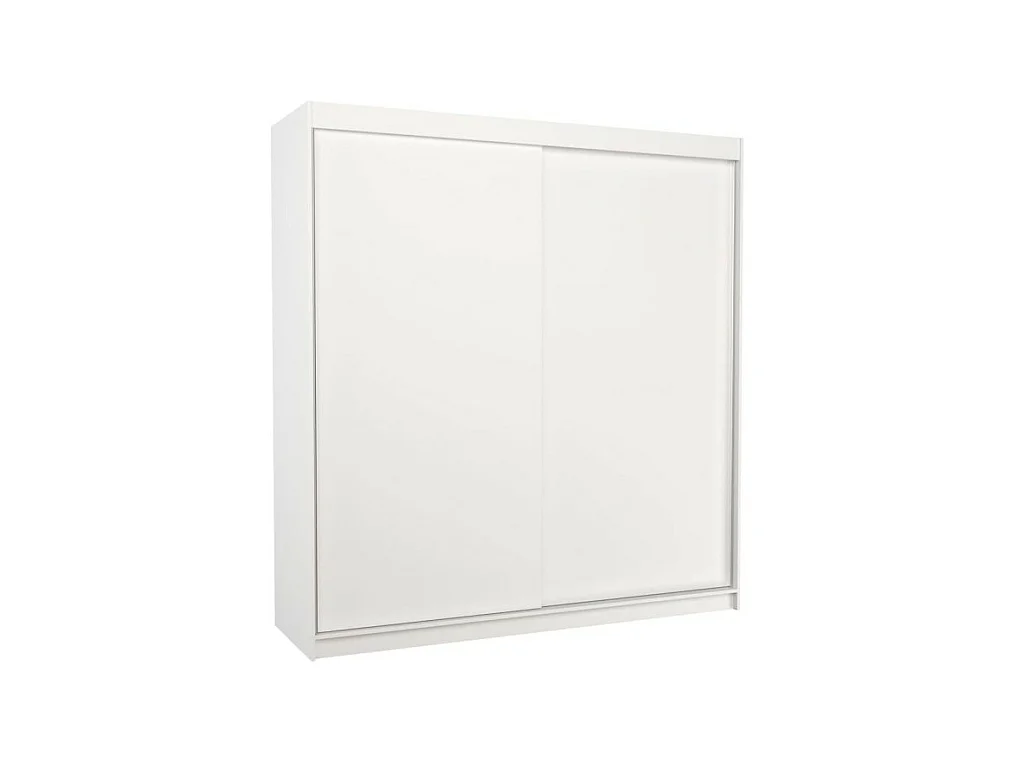 Armoire Tessia (200 cm)/Portes coulissantes/Blanc