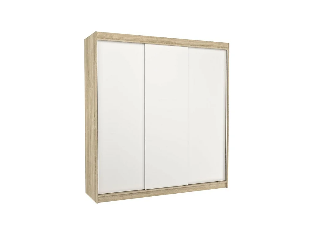 Armoire Mia (200 cm)/Portes coulissantes/Sonoma&Blanc