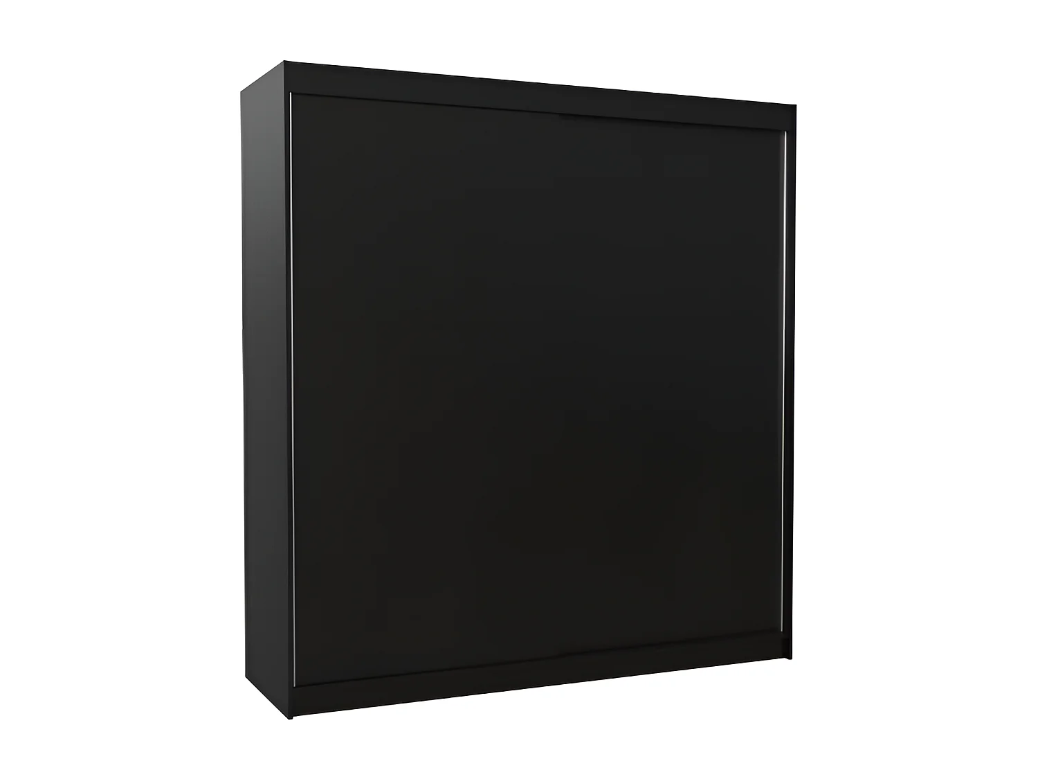 Armoire Tessia (200 cm)/Portes coulissantes/Noir
