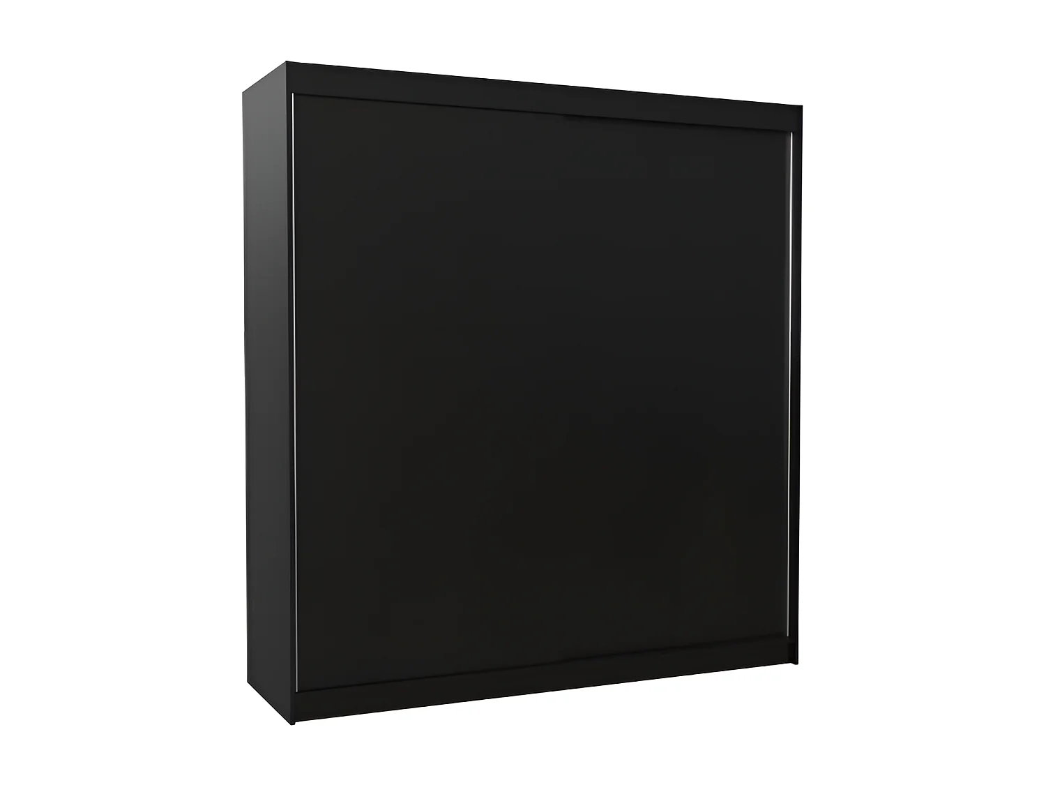 Armoire Tessia (200 cm)/Portes coulissantes/Noir
