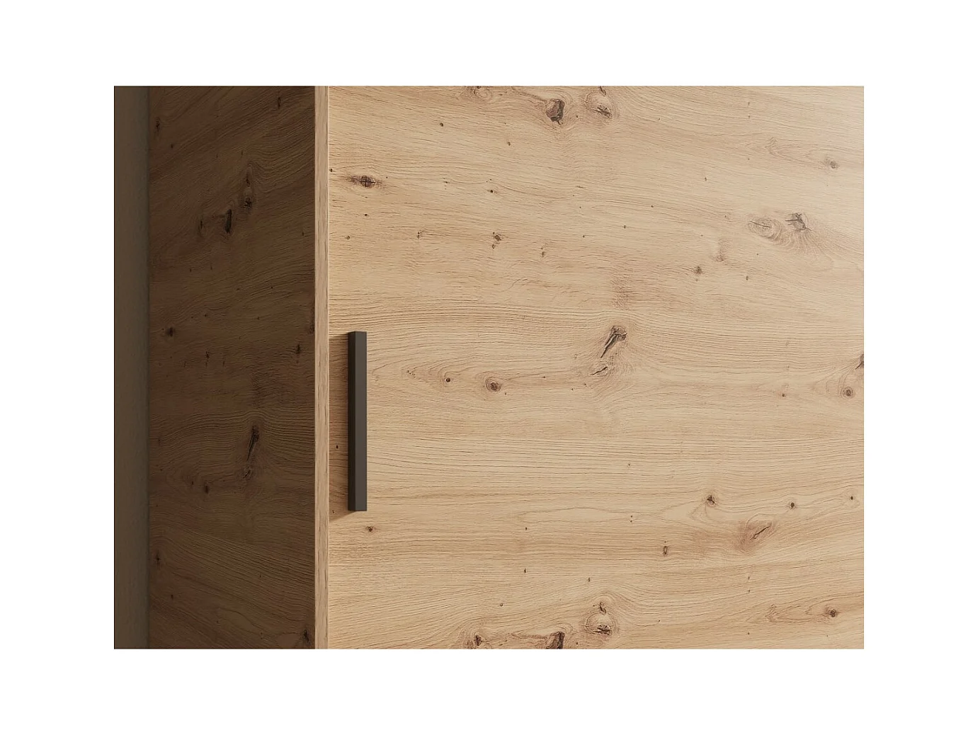 Armoire Helga (120 cm)/Portes coulissantes/Miroir/Marron