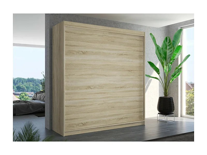 Armoire Tessia (200 cm)/Portes coulissantes/Sonoma