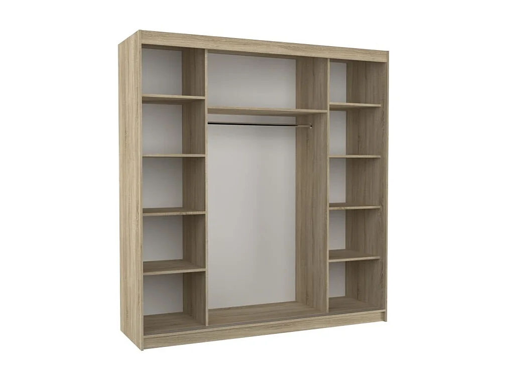 Armoire Tessia (200 cm)/Portes coulissantes/Sonoma