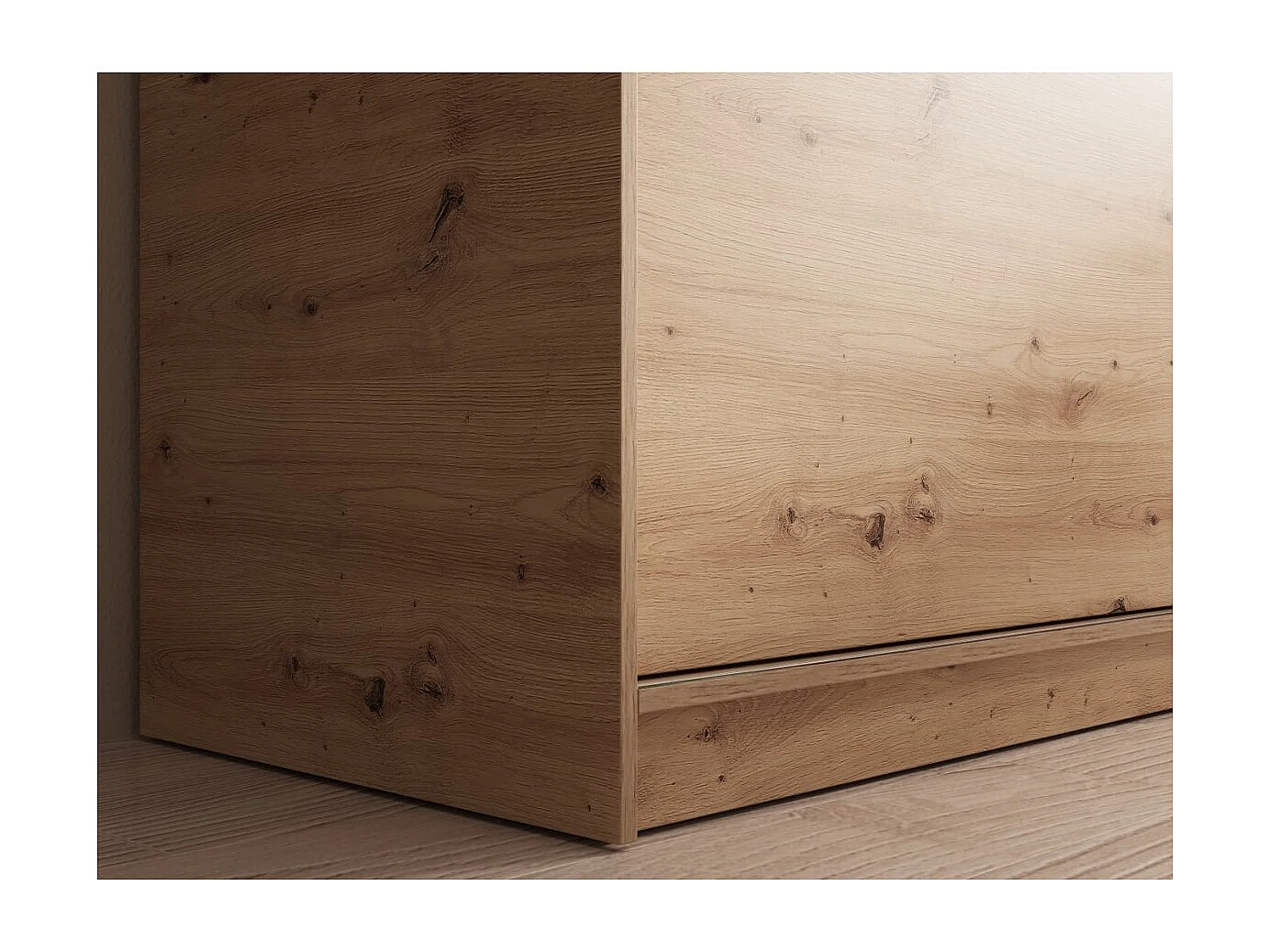 Armadio Helga (180cm)/Ante scorrevoli/Specchio/Marrone